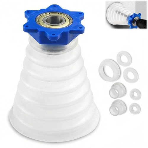 LEOUEANR Cubierta antipolvo transparente para taladro, diseño de doble capa a prueba de polvo con agujero lateral de seis lados, colector de polvo universal para la mayoría de taladros percutores
