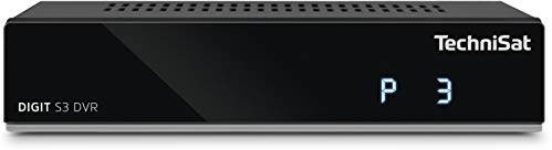 TechniSat DIGIT S3 DVR HD Sat-Receiver mit Single-Tuner für Empfang in HD mit PVR-Aufnahmefunktion, Timeshift, schwarz