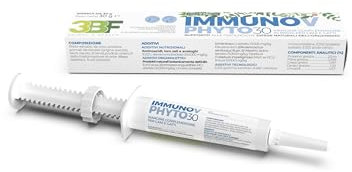 Trebifarma Immunov Phyto Pasta per Cani e Gatti – Supporto Naturale alle Difese Immunitarie – Mangime Complementare per il Sistema Immunitario – Siringa Graduata Multidose da 30g