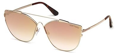 Tom Ford Unisex-Erwachsene FT0563 33G 64 Sonnenbrille, Gold (Oro)
