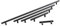 Kitchen Cupboard Cabinet T-Bar Door Handle Black 416mm