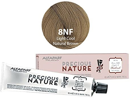 Alfaparf Milano Precious Nature 8 NF 60 ml Naturfarben natürlich kalt Hellblond, 60 ml