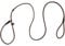 Hundeleine aus Echtleder für kleine, mittelgroße Hunde, Welpen, leicht, dünn, Aber stabil, verstellbar, weich und schlank, 160 cm lang, 0,6 cm breit (braun)