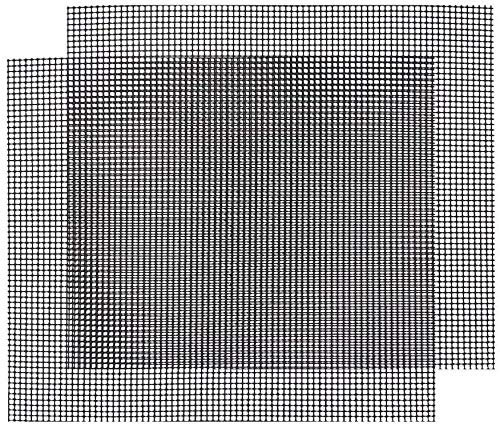 Longsing Tapis Grillagé,2pièces Maille de Barbecue Non bâton Maille de grillade Durable résistant à la Chaleur Facile à Nettoyer pour Griller la Viande, légumes, Fruits de mer, Cuisson, Cuisson, Four