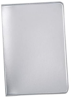 Porta carte di credito tessere magnetiche patente carta d'identità 3 tasche GREEN PASS (2 pezzi) in PVC varie colorazioni (Silver)