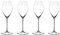 RIEDEL Performance Champagnerglas, 4er Set, klares Kristallglas, premium maschinell gefertigt