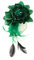 FRCOLOR Blumenbrosche Stoffblume Haarschmuck Damen Mädchen Haarnadeln Fascinator Tee Party Hochzeit Grün