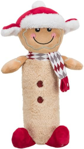 Trixie xmas peperkoekman met fles pluche 36 cm