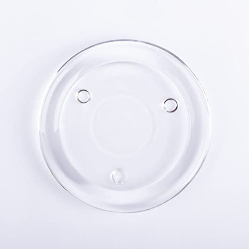 INNA-Glas Runder Kerzenuntersetzer VINCENTIA aus Glas, klar, Ø11 cm - Kerzen Glasuntersetzer