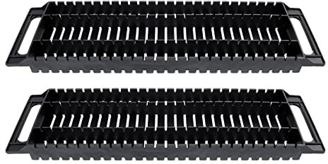iplusmile Static- Bar Frame 2pcs Anti-Static Bar Rack 25-Slot Holder Tough Wear-Resistant Easy to Operate