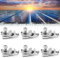 6 Stück Erdungsklemme Aluminium, FUKPO Solarmodul Halterung Erdungsklemme Pv Modul Erdungsösen, Boden Erdung Lug Standard Solarpanel Solar Montage System Erdungsclip Photovoltaik-Unterstützung