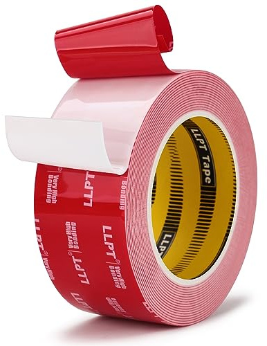 LLPT Double Sided Tape 51MM*5.5M Heavy Duty Mounting Tape | Waterproof Two Sided Adhesive Tape Photo Frame Hanging Strips for Poster Automotive Home Deco Nail Box