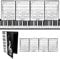 Notenordner 6 Seitig für Notenblätter A4 Notenmappe, Schwarz Wasserdicht Musikordner, Faltbar Musik Ordnungsmappe für Musiker Chormappe