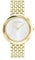 Calvin Klein Analog Quarzuhr für Damen Kollektion Twisted Bezel mit Goldfarben Edelstahlarmband - 25200321