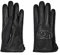 UGG Shorty Smart Handschuhe mit leitfähiger Lederhandfläche, Schwarz, SM, Schwarz, Small