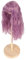 Puppenhaar, Lange Puppenperücke, Hochtemperatur-Seidenhaar für Puppe 15,5–17 Cm (PURPLE)