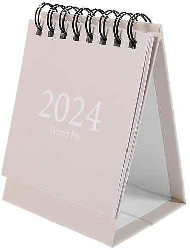 ifundom Tischkalender Mini Tragbarer Schreibtischkalender Im Einfachen Stil Stabiler Dickes Für Einfaches Schreiben Für Büro Und Zuhause