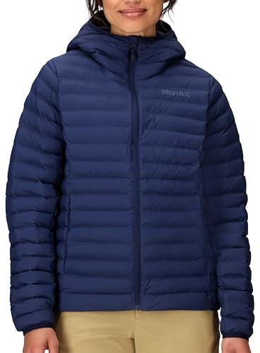Marmot Damen Wm's Echo Featherless Hoody Ultra-leichte isolierte Winterjacke, warme Outdoorjacke mit Kapuze, wasserabweisende Steppjacke, winddichte Funktionsjacke, klein packbar (1er Pack)
