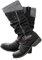 Onsoyours Winterstiefel Damen Winter Schneestiefel Warm gefütterte Flacher Absatz Seitlicher Reißverschluss Rundkopf Halblange Stiefel Frauen Wasserdicht Wollstiefel Schneeboots B Schwarz 38 EU