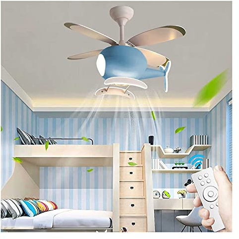 Leise Ventilator lampe Hubschrauber Deckenventilator mit LED -Licht Deckenventilatoren mit Lampe und Fernbedienung dimmen Reversible Multi-Geschwindigkeit for Kinderkronleuchter mit Lüfter ( Color : B