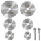 TNSRAY 8 Piezas de Ruedas de Corte para Dremel, Mini Hojas de Sierra Circular HSS, Discos de Corte, Hojas de Sierra Circular HSS,Mini Herramientas de Corte para Cortar Madera,plástico,Fibra de Vidrio