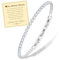 FANCIBAND Muttertag Geschenk Mama Armband Damen Edelstahl Tennisarmband mit 3mm Sparkle Zirkon, Armbänder Damen Geschenk für Frauen Geschenke zum Muttertag Geburtstag Weihnachten