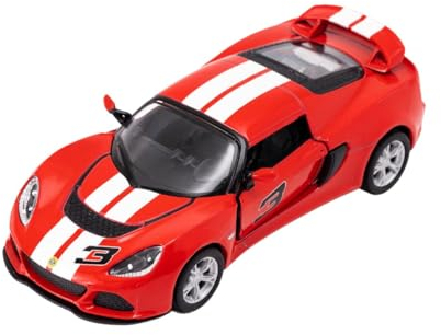 Easy Toys Modellauto Kompatibel mit Lotus Exige S 2012. Maßstabsgetreues Spielzeugauto mit Türen zum Öffnen. Modellauto (Rot)