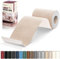 Cahomo Flicken Selbstklebend Stoff, Leinenstoff Patches Selbstklebend, 10x200 cm Leinen Reparatur Patches für Sofa, Autositze, Bootssitze, Bürostuhl, Vorhang - Beige