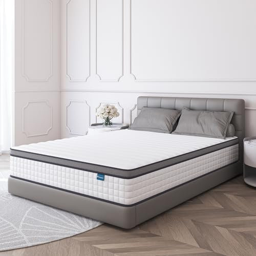 elitespace Mattress 140x200 cm Taschenfederkernmatratze mit Komfortschaum Hybridmatratze Orthopädische Federkernmatratze zur Linderung von Rückenschmerzen und erholsamen Nächten Weich Harte Matratze