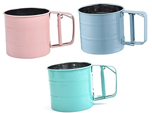 Cabilock De Harina Manual Colador De Acero Inoxidable Fácil De Usar Para Hornear