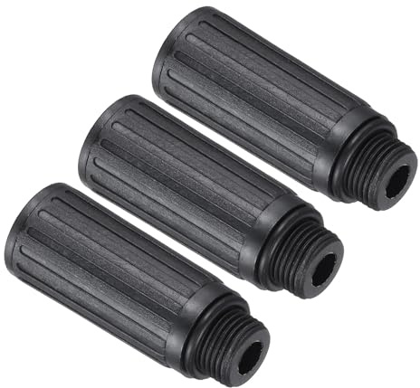 PATIKIL Air Compressor Oil Cap Plug, 3 Pcs 15.5mm Replacement Oil Fill Breather Vent Cap for Common Air Compressor, Black
