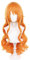 Nami Orange Long Curly Perücke Cosplay Anime ONE PIECE Frauen Kostüme Haar Perücken für Erwachsene Cos Anime Party Halloween Weihnachten Comic (Nami)