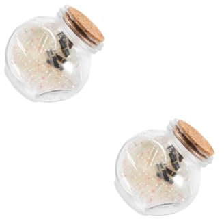 ABOOFAN 2 Ensembles Note Capsule Couple Love Letter Capsule d'amour - Capsule Surprise Lettre d'amour Bouteille Verre Papier Notes dérive Bouteille Capsule de Messages Un Verre
