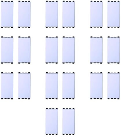 10x confezione 2pz (20pz) Tappo, falso polo, Moduli bianchi, Compatibile Con Vimar Arke', frutti, interruttori, pulsanti, deviatori, dimmer, sensori, PIR, buzzer, Per Placche originali e compatibili