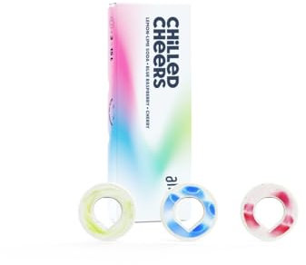 Pods Air Up Chilled Cheers Probierpaket - Zitrone Limette Soda, Blue Raspberry, Kirsche - Geschmack Aroma Duft Pod Set für Airup Flasche 15L Wasser Zucker-Kalorienfreier Geschmack nur durch Duft