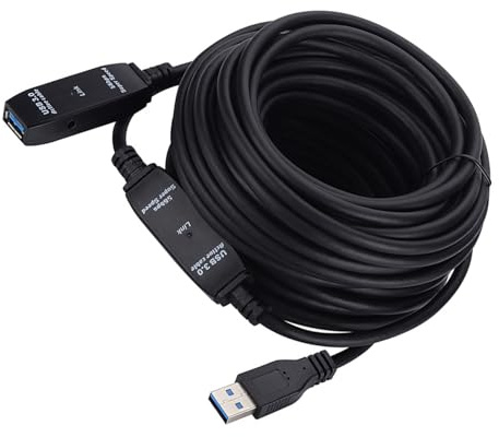 MCAOAL Durabilidad USB 3.0 macho a hembra Cable de extensión de 5 m/10 m/15 m/20 m para mejorar los repetidores de señales para dispositivos externos USB A macho a hembra