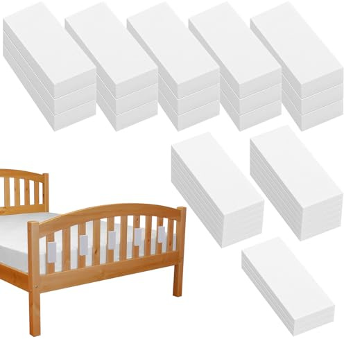 30 Stück Eva Foam Abstandshalter Wand,Selbstklebend Wandschutz Bett,Kopfteil-Stopper für die Wand,Bettgeräusch-Stopper,Kopfteil Stopper Bett,Bed Stoppers,Headboard Stoppers für Betten,Sofas,Schränke