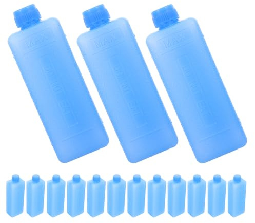 DECORNIJIA Lot de 15 Sachets Réfrigérants pour Ventilateur Refroidisseur D'air Mini, Blocs de Glace Réutilisables Remplis D'eau, Petits Pains de Glace pour Camping, Conservation