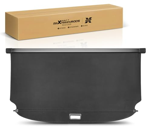 maXpeedingrods Laderaumabdeckung für Mercedes M-Klasse W166 2011-2015 für GLE W166 2015-2018 Kofferraumabdeckung Einziehbar 1668100709 1668100301 Direkter Ersatz Schwarz