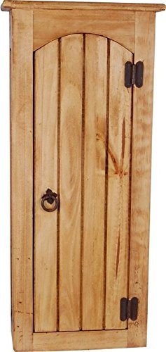 MiaMöbel Hängeschrank Mexico Möbel 35x78x20 cm Landhausstil Massivholz Pinie Honig