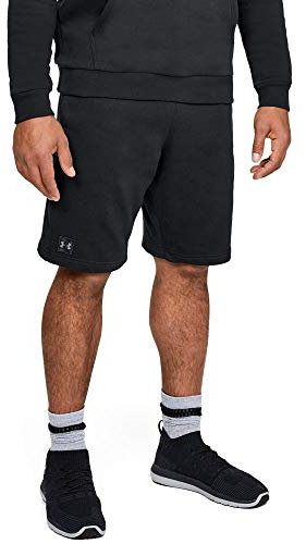 Under Armour Herren RIVAL FLEECE, komfortable Sporthose aus robustem Material, kurze Hose mit loser Passform und Seitentaschen