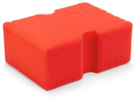 Optimum Big Red Sponge – Original BRS – großer Autowaschschwamm, professioneller Autopflege-Schwamm, ideal zur Verwendung mit spülmittelfreier Autowäsche und traditioneller Autowaschseife
