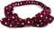 styleBREAKER Damen Haarband mit Punkte Muster, Schleife und Gummizug, Stirnband, Headband, Pinup, Rockabilly, Haarschmuck 04026036, Farbe:Bordeaux-Rot