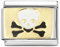 AKKi jewelry Italien Charms für Glieder-Armband in Edelstahl Classic Damen mit Silber Charm bausteine Italy Style Piraten Totenkopf