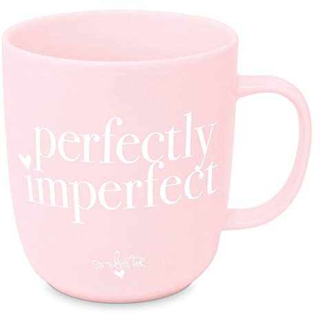 Design Porzellantasse Tasse Henkelbecher Kaffee-Becher 350ml - Perfectly Imperfect