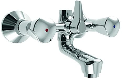 VIGOUR Zweigriff-Badebatterie individual 1.0 verchromt o.BG Abgang 3/4oben S-Anschl.1/2x3/4 V1ZW