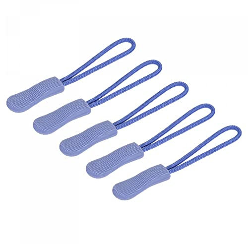 sourcing map Zipper Pulls Pull Head Handle Replacement Tab Tags Cord Extension for Backpacks Bags Handbags, Blue Pack of 20