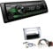 Pioneer MVH-S120UBG 1-DIN Autoradio mit grüner Beleuchtung und USB kompatibel mit Android-Smartphones inkl. Einbauset passend für Toyota Corolla Verso 2004-2009 Silber