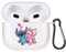 Schön Anime Karikatur Hülle für AirPods 3 Hülle, Transparent Weiche Silikon Schutzhülle mit Süßes Stitch Muster Stoßfest TPU Case Kompatibel mit AirPods 3rd, 04