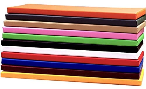 Custom Size Bench Pillow Waterproof PU Faux Leather Cushion for Outdoor Garden Bench Patio Swing, Indoor Home Furniture Bay Window Seat Pad Non-Slip Chair Mat